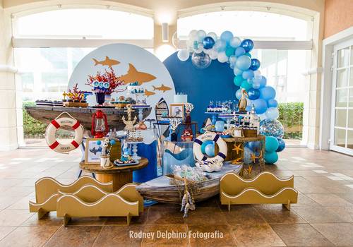 Decoração de festas de Festa tema Tubarão do Ton