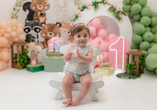Smash The Cake de Ensaio Smash The Cake – Pietra 1 Ano | Tema Bosque Encantado