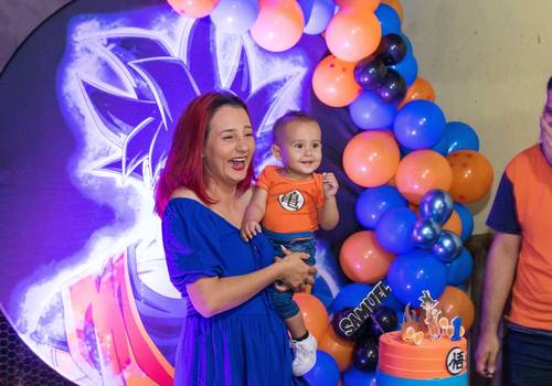 Aniversário de 1 aninho Kuririn (Samuel só no registro)