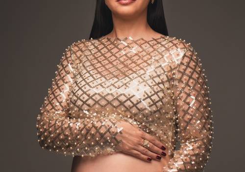 gestante de ensaio de gestante no estúdio | isabela