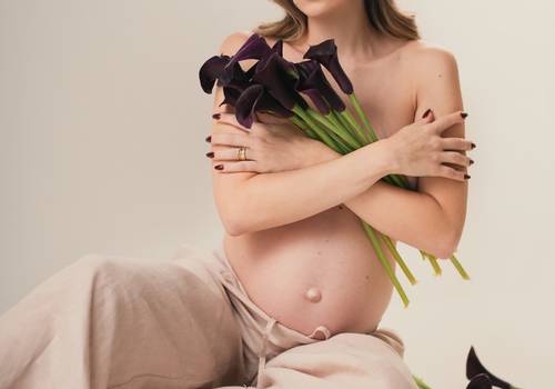 gestante de ensaio de gestante no estúdio | isabel