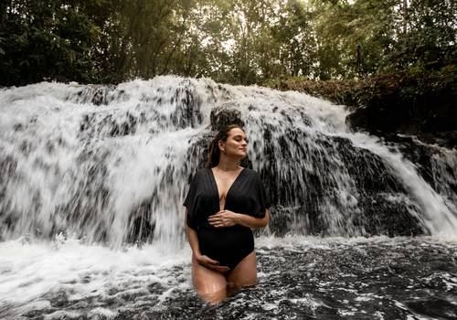 gestante de ensaio de gestante no sítio | miguel, laís e joão