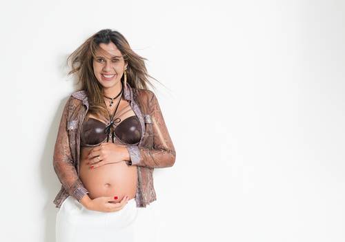 Gestante de Núbia & Fábio à espera de Isaac