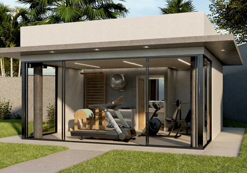 Render de Academia Residencial