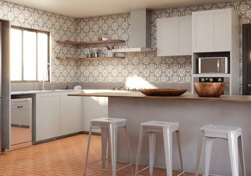 Render de Reforma Residencial: Cozinha