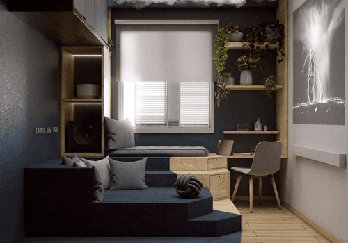 Render de Reforma Apartamento, Escritório