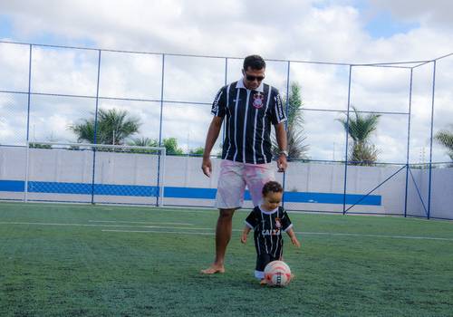 Sessão Família de Batendo um bolão com o papai