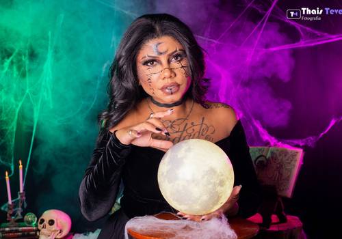 Book Fotográfico de Ensaio Haloween Amanda Make 