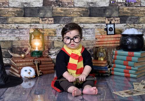 Ensaio Infantil de Ensaio Infantil Heitor tema Harry Potter