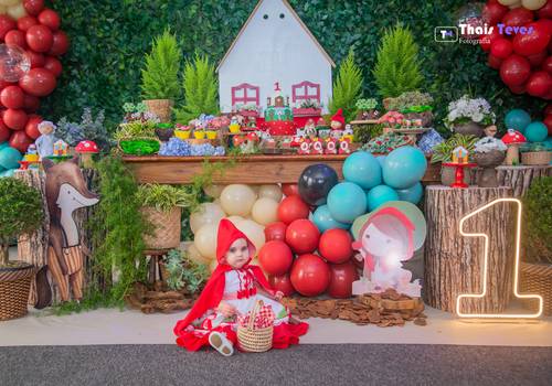 Aniversário Infantil de Aniversário Infantil 1 Aninho Jade tema Chapeuzinho Vermelho 