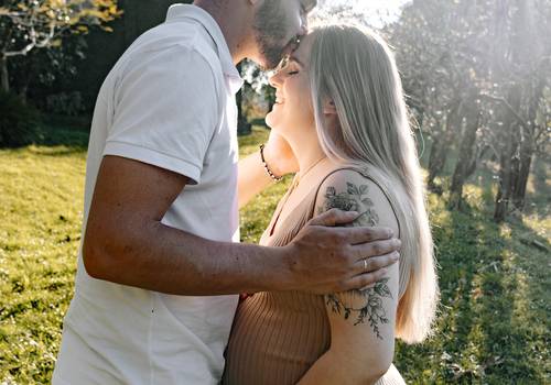 gravida de Ensaio Gestante Rubia