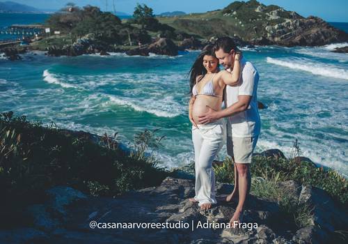 Ensaio Externo de Ensaio gestante na praia | Amanda