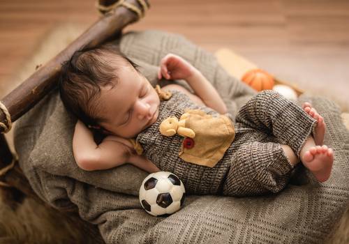 Newborn de Henry mamãe Ana