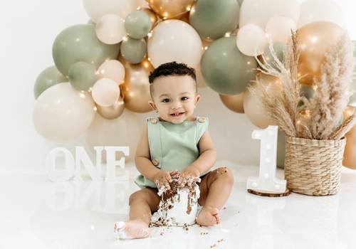 Cake Smash de Cake Smash do Arthur