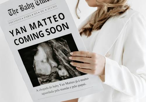 Ensaio Gestante de A espera do Yan