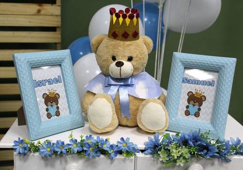 Festa infantil de Chá dos bebês Israel e Samuel