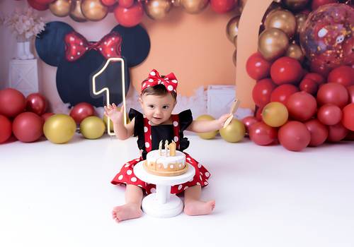 Smash the  cake menina de Ensaio 1 ano