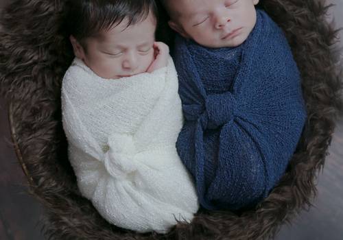 Newborn Gêmeos  de Ensaio Newborn Gêmeos - Bento e Bernardo - 11 dias