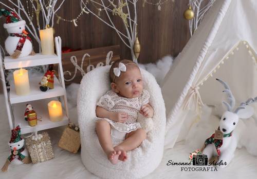 Ensaio Temático de Ensaio Natal Maria Isis - 3 meses