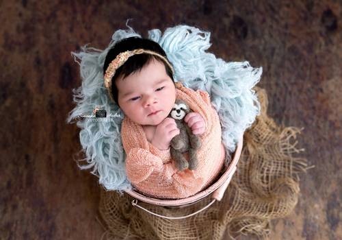 Newborn de Ensaio Newborn Valentina 7 dias