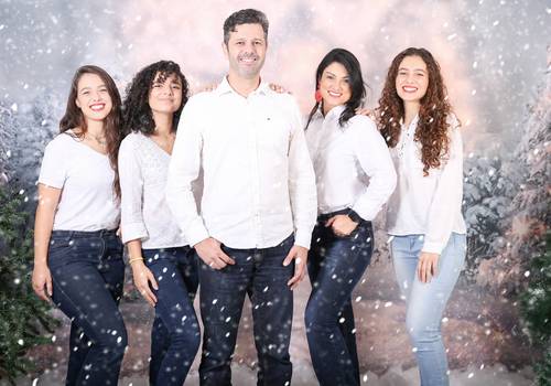 Ensaio Temático de Ensaio Natal Encantado Familia Daniela Trindade