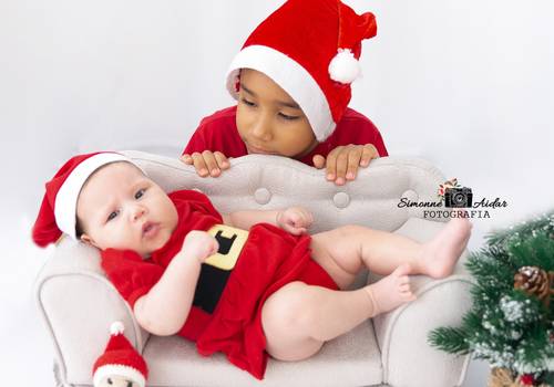 Ensaio Temático de Ensaio Natal Marina e família