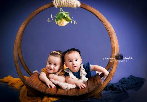 Acompanhamento Bebê de Acompanhamento 6 meses Laura e Catarina