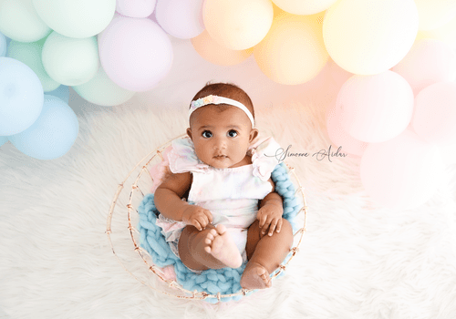 Ensaio Infantil de Acompanhamento 6 meses Aurora