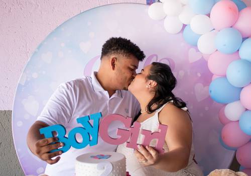 Chá revelação de Julia e João Vitor