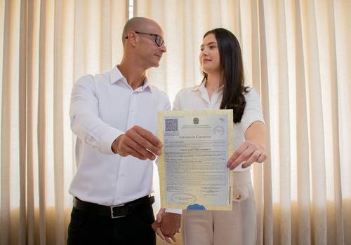 Casamento civil de Julio e Harumi