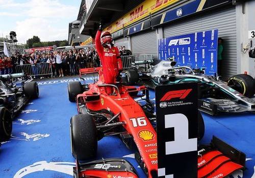 A primeira vitória de Leclerc