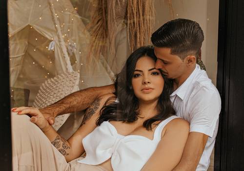 Ensaio Casal de Milena e Giulio