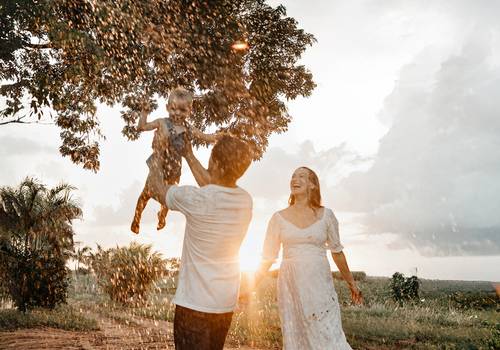 Ensaio Família de Dhyana, Lia, Levi e Deivão