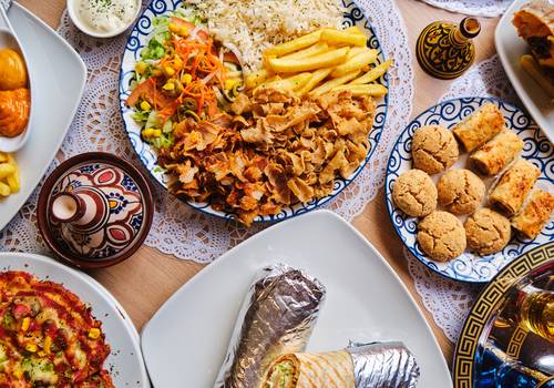 COMIDA de Kebab Jawaher Arabe