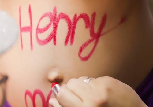 Chá de bebê/revelação de Chá Revelação