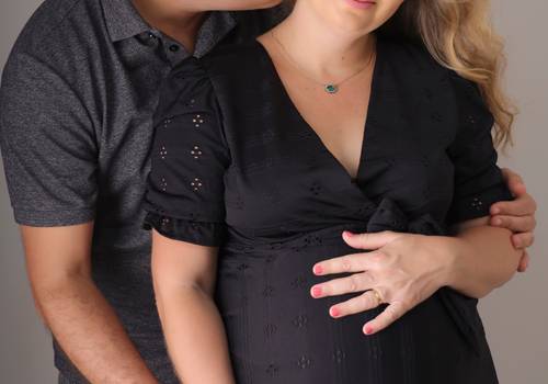 Ensaio Gestante de A espera do Samuel