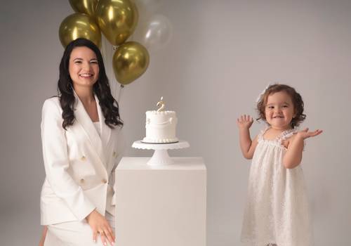 Ensaio Infantil de Dois aniversários, uma história de amor