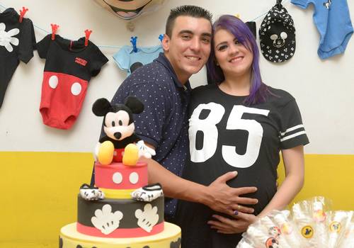 Chá de bebê/revelação de Chá de bebê do Zion