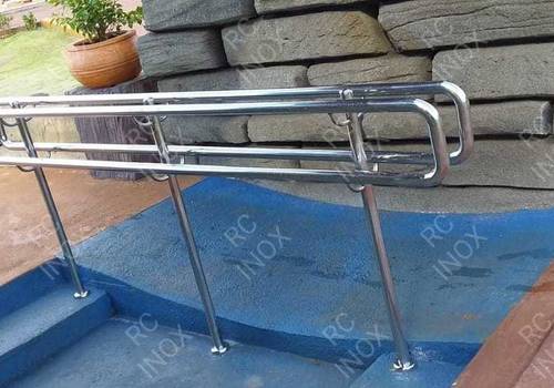 Corrimão de Corrimão duplo modelo argola