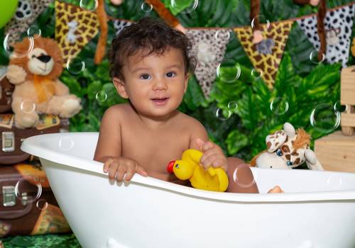 Ensaio Infantil de Smash The Cake - Safári do Lucas