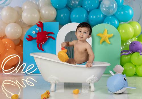 Ensaio Infantil de Matteo 1 ano - Ensaio Smash the Cake