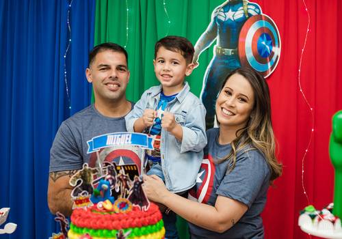 Infantil de Aniversário Miguel 4 anos - Avengers