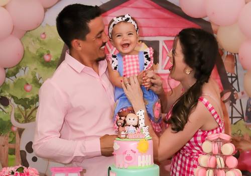 Aniversario Infantil  de Aniversário - 1 Ano da Helena