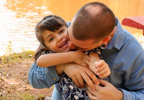 Família  de Pai e filha - Bruno e Marina 