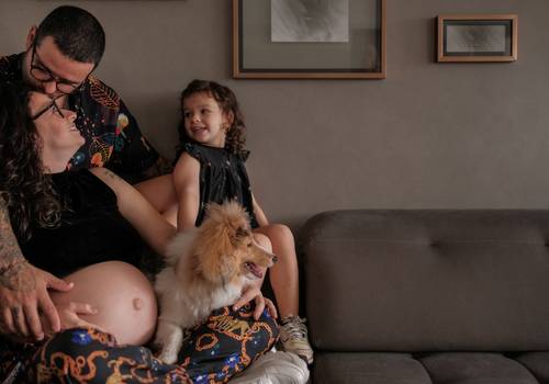 ENSAIO GESTANTE de ENSAIO DENTRO DO APARTAMENTO