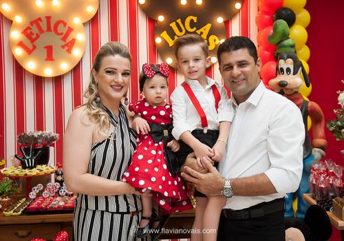 aniversários de Lucas e Letícia