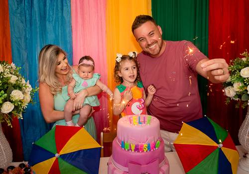 Fotografia de Família de Batizado da Lavínia | Aniversário da Maria