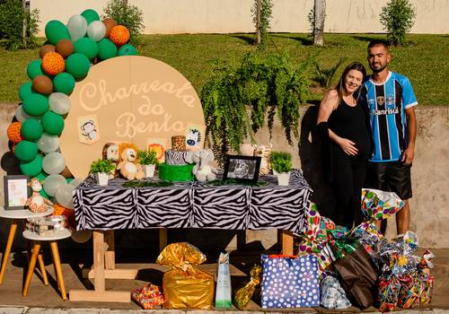 Fotografia de Família de Charreata Surpresa Para os Papais do Bento