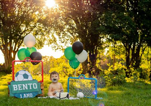Fotografia de Família de Smash the Cake do Bento