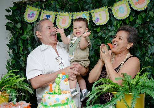 FESTA INFANTIL de Cobertura Fotográfica Festa Infantil - Túlio 1 ano - Dinossauro Baby 